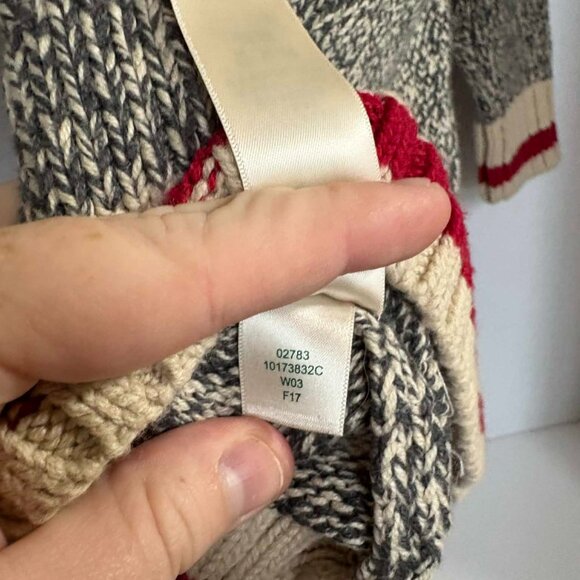 Roots Cabin Knit Sweater – Gray Marled Pullover – Toddler 18-24 Months - Picture 5 of 7
